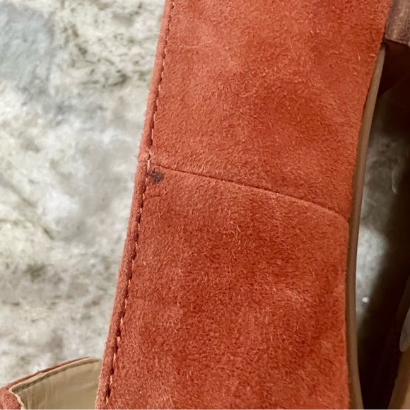 Sole Society Lydiah Peach Suede & Velvet Pointed Toe Flats Size 5.5 - Picture 12 of 12